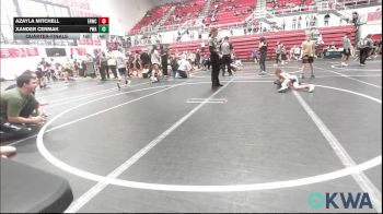 58 lbs Quarterfinal - Azayla Mitchell, El Reno Wrestling Club vs Xander Cermak, Perry Wrestling Academy