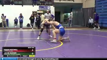 184 lbs Cons. Round 2 - Isaiah Mitchell, Luther College vs Jacob Badger, Augustana College (Illinois)