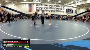 144 lbs Quarterfinal - Zisimos Giatis, Highland (Medina) vs Boston Hazelwood, Solon