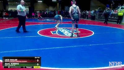 2A-113 lbs Champ. Round 1 - Isaac Robbins, East Jackson HS vs Jack Shuler, Eagles Landing Christian Academy