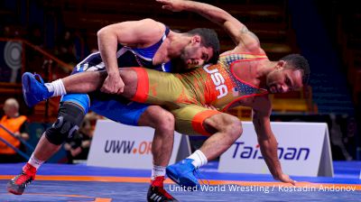 74 kg Semifinal - Mark Hall, USA vs Hassan Yazdanicharati, IRI
