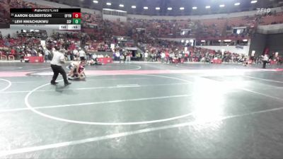 150 lbs Cons. Semi - Aaron Gilbertson, Oconto Falls/Abrams Youth Wrestling vs Levi Nwachukwu, Saint Croix Falls