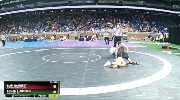 D3-120 lbs Cons. Round 1 - Liam Garrett, Lutheran Westland vs Logan Hartman, Napoleon HS