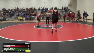 285 lbs Round 2 - Aaron Warner, Fort Madison vs Dakota Sheets, Cardinal Community