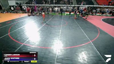 70 lbs Semifinal - Camden Lawson, Utah vs Jaxon Whitmire, Montana