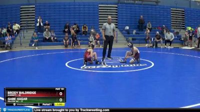 73 lbs Round 1 (4 Team) - Gabe Hagar, Falcon WC vs Brody Baldridge, Garrett