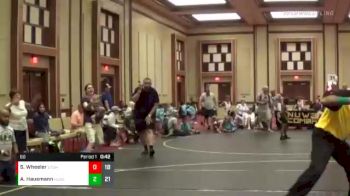 60 lbs Round 3 (6 Team) - Austin Hausmann, Headhunters Blue vs Shane Wheeler, Upper Twp Green Hornets