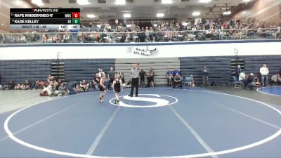 49 lbs Champ. Round 2 - Rafe Rinderknecht, Warrior Wrestling Club vs Kade Kelley, Shootbox Rigby