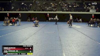 125 lbs Cons. Round 2 - Noel Rosales, Jr., Luther vs Hinds Duncan, Huntingdon