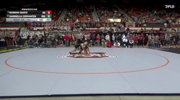 120 lbs Cons. Round 1 - Gabriella Cervantes, Pratt HS vs Hannah Gantz, El Dorado HS