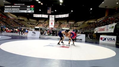 Cadet Boys Lower - 138 lbs Champ. Round 1 - Gabriel Ingraham, Vacaville High School Wrestling vs Marcus Birrueta, Mission Hills Wrestling Club