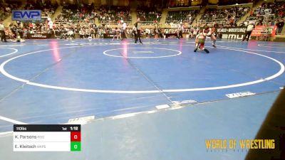 110 lbs Round Of 16 - Kai Parsons, Reign vs Evan Kleitsch, Wapsie Valley