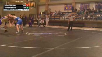 215 lbs 1st Place Match - Gage Robinson, Thunder Basin High School vs Lukas Balfanz, Campbell County