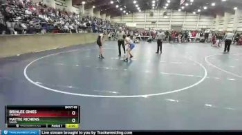130 lbs Champ. Round 1 - Brinlee Gines, Fremont vs Mattie Richens, Union