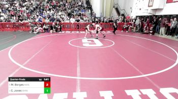 150 lbs Quarterfinal - Miguel Borges, Marlborough vs Cyrus Jones, Sharon