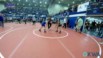 85 lbs Final - Gunner Jackson, Tecumseh Youth Wrestling vs Isaac Hardgrave, Piedmont