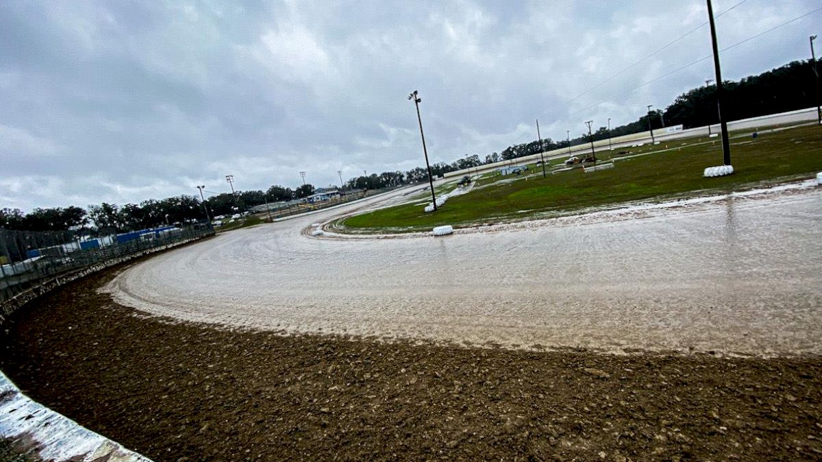 Friday's Lucas Dirt Stop At All-Tech Washed Out, Saturday Still On