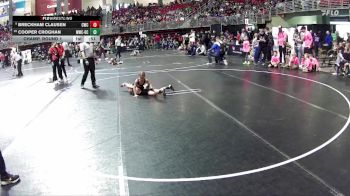 50 lbs Champ. Round 1 - Breckham Clausen, Conestoga Wrestling Club vs Cooper Croghan, Monarch Wrestling Club - David City