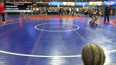 146 lbs Quarterfinal - Creed Vollmer, Tongue River Wrestling Club vs Noah Hopkins, Montana Disciples