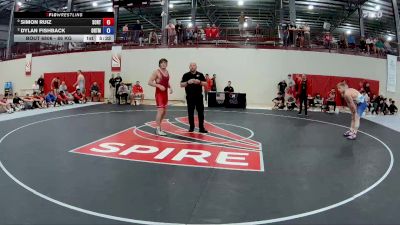 86 kg 3rd Place Match - Simon Ruiz, Spartan Combat RTC/ Titan Mercury Wrestling Club (TMWC) vs Dylan Fishback, Ohio RTC/ Titan Mercury Wrestling Club (TMWC)