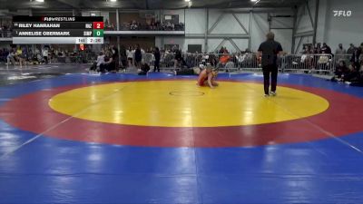 145 lbs Quarterfinal - Annelise Obermark, Simpson vs Riley Hanrahan, Team Nazar