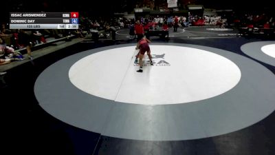 120 lbs Issac Arismendez, KCWA - Kern County Wrestling Association vs Dominic Day, TCWA - Tri-Counties Wrestling Association