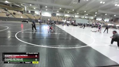 58 lbs 1st Place Match - Evangeline Ballay, McMinn Tribe Wrestling Club vs Ayedrieyonnah Patrick, Heritage Outlaws