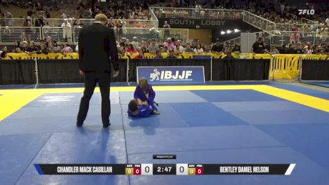 Chandler Mack Casillan vs Bentley Daniel Nelson 2025 Pan Kids Jiu-Jitsu IBJJF Championship