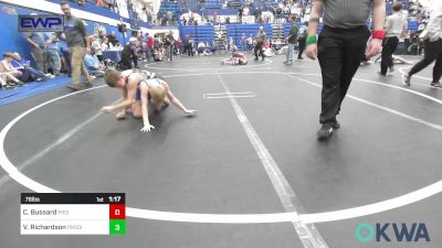 76 lbs Quarterfinal - Cruz Bussard, Piedmont vs Van Richardson, Prodigy NDT