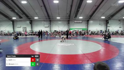 55 lbs Semifinal - Liam Gatt, Social Circle USA Takedown vs Cooper Brown, Rockmart Takedown Club