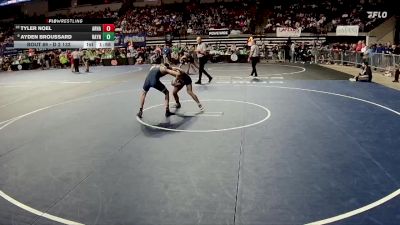 D 2 132 lbs Champ. Round 2 - Tyler Noel, Archbishop Hannan vs Ayden Broussard, Rayne