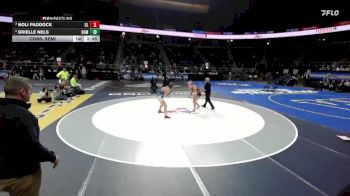 132 lbs Cons. Semi - Brielle Nels, Homer-3 vs Noli Paddock, Chautauqua Lake-6