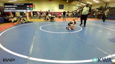 40 lbs Final - Benjamin Kroll, Raw Wrestling Club vs Lane Carrier, Raw Wrestling Club