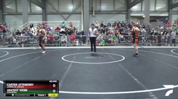 215 lbs Champ. Round 1 - Carter Atteberry, Larned Jr. Indians vs Vincent Webb, Effingham