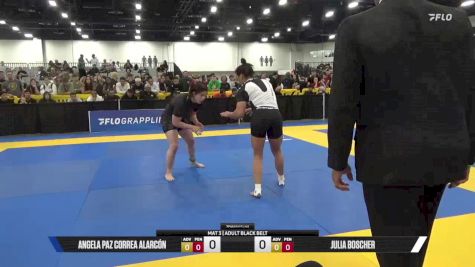 Julia Boscher vs Angela Paz Correa Alarcón 2025 World IBJJF Jiu-Jitsu No-Gi Championship