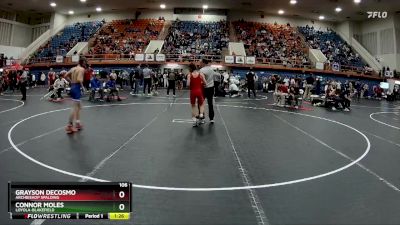 106 lbs Semifinal - Grayson DeCosmo, Archbishop Spalding vs Connor Moles, Loyola-Blakefield