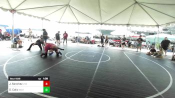 215 lbs Semifinal - Jacob Sanchez, Live Training vs David Calix, Santa Ana College