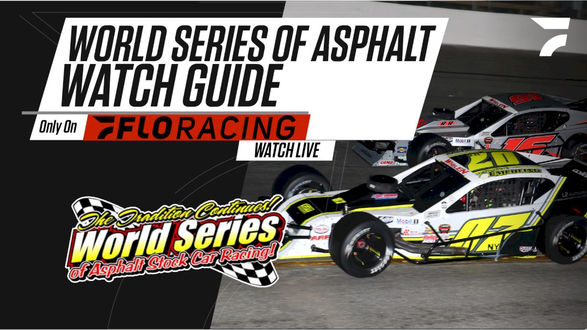 Viewer's Guide: World Series Of Asphalt At New Smyrna Speedway