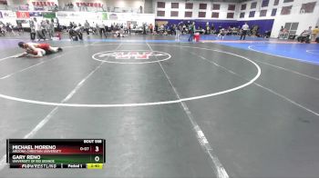 197 lbs Cons. Round 2 - Gary Reno, University Of Rio Grande vs Michael Moreno, Arizona Christian University