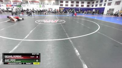 197 lbs Cons. Round 2 - Gary Reno, University Of Rio Grande vs Michael Moreno, Arizona Christian University