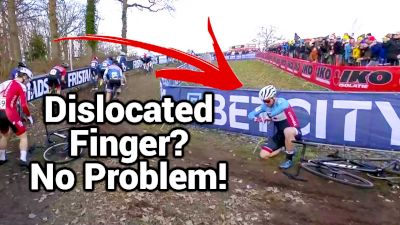 Canadian Snaps Dislocated Finger Back To Continue UCI Cyclocross World Championships