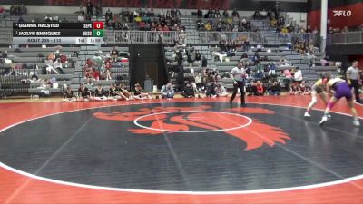 110 lbs 1st Place Match - Jazlyn Enriquez, Muscatine vs Gianna Halsted, Southeast Polk