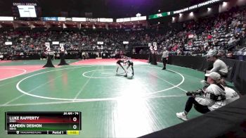 74 lbs Champ. Round 2 - Kamden DeShon, NBHA vs Luke Rafferty, EAG2