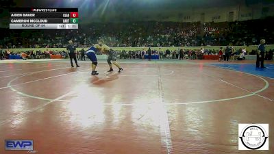 175 lbs Round Of 64 - Aiden Baker, Claremore Wrestling Club vs Cameron McCloud, Bartlesville JH