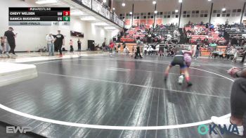58 lbs Semifinal - Chevy Welden, Raw Wrestling Club vs Danica Budzinski, Grove Takedown Club