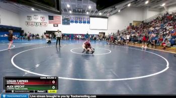 120 lbs Cons. Round 2 - Alex Specht, Laramie Middle School vs Logan Tjepkes, McCormick Jr. High