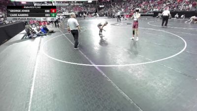 D1-138 lbs 3rd Place Match - Cade Aaberg, Oregon vs George Jones, Homestead