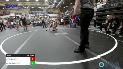 46 lbs Semifinal - Jepsen England, Comanche Takedown Club vs Antonio Gonzales, Standfast OKC