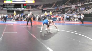 7A 113 lbs 3rd Place Match - Connor Boos, Auburn vs Jaxon Lambert, Grissom Hs