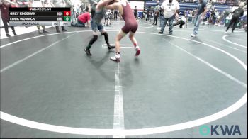 75 lbs 3rd Place - Grey Edgeman, Rough Riders vs Lyrik Womack, Marlow Outlaws